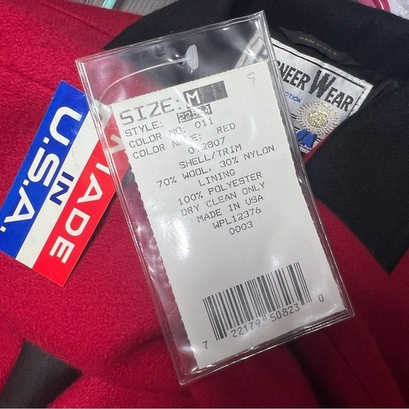 NWT Vintage Red Blazer Jacket Made in Albuquerque Southwestern Western Pioneer - Picture 10 of 14